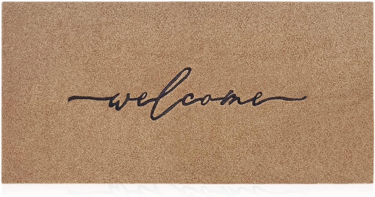Voordeurmat Extra Groot 120 x 45 cm met Antislip Rubber Achterkant | Ultra Absorberend en