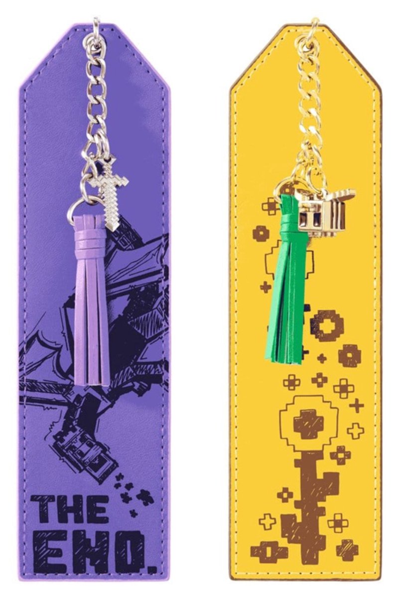 Noble Collection Minecraft Bookmarks 2-Pack Minecraft Bee & Ender Dragon Stationery