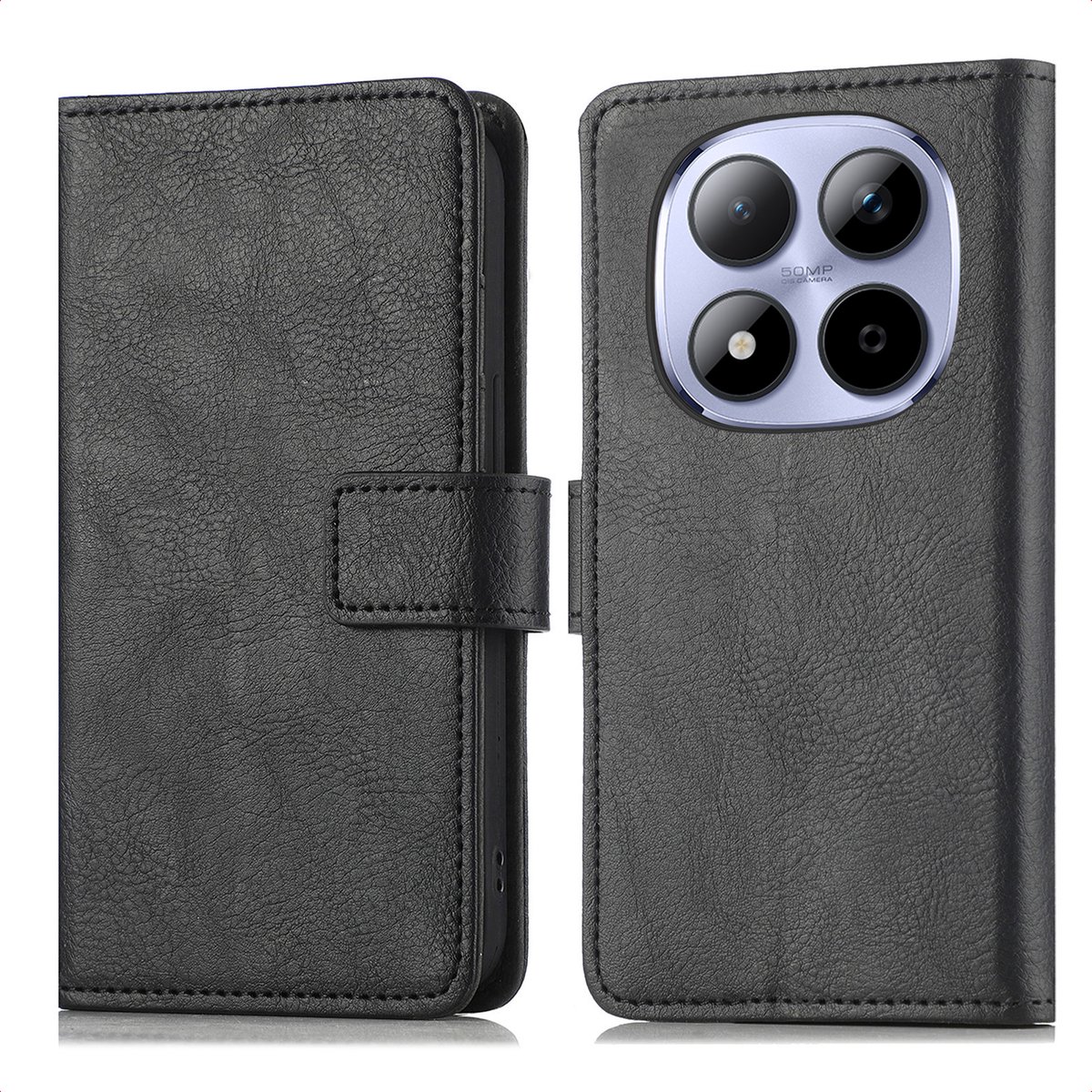 imoshion Hoesje - Geschikt voor Xiaomi Redmi Note 15 Pro Plus (5G) - Luxe Bookcase - Zwart