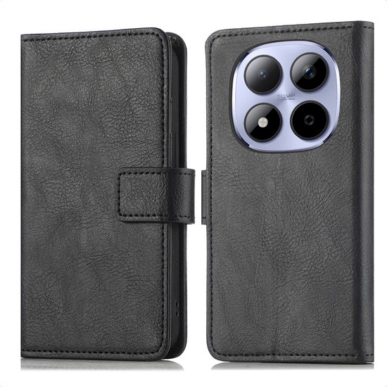 Étui imoshion - Convient pour Xiaomi Redmi Note 15 Pro Plus (5G) - Bookcase Luxe - Zwart