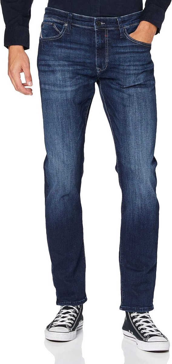 Heren Jeans met Rechte Snit en Hoge Stretch