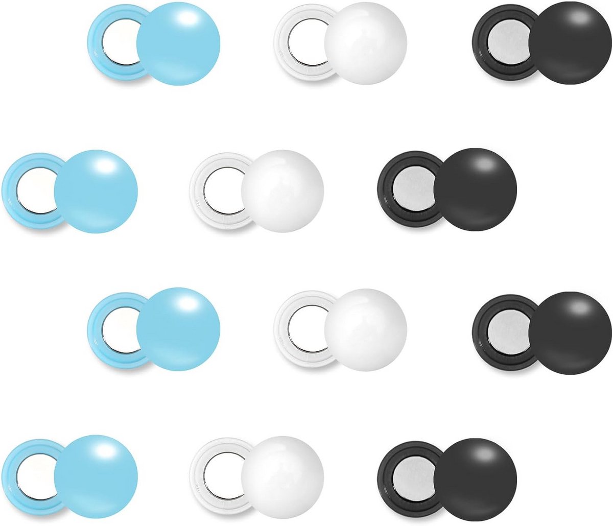 12 Paren Magnetische Startnummerclips voor Hardlopen en Fietsen