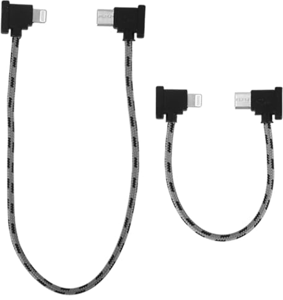 USB-C naar iOS Gegevenskabel - 90° Hoek Ontwerp - 2 Stuks