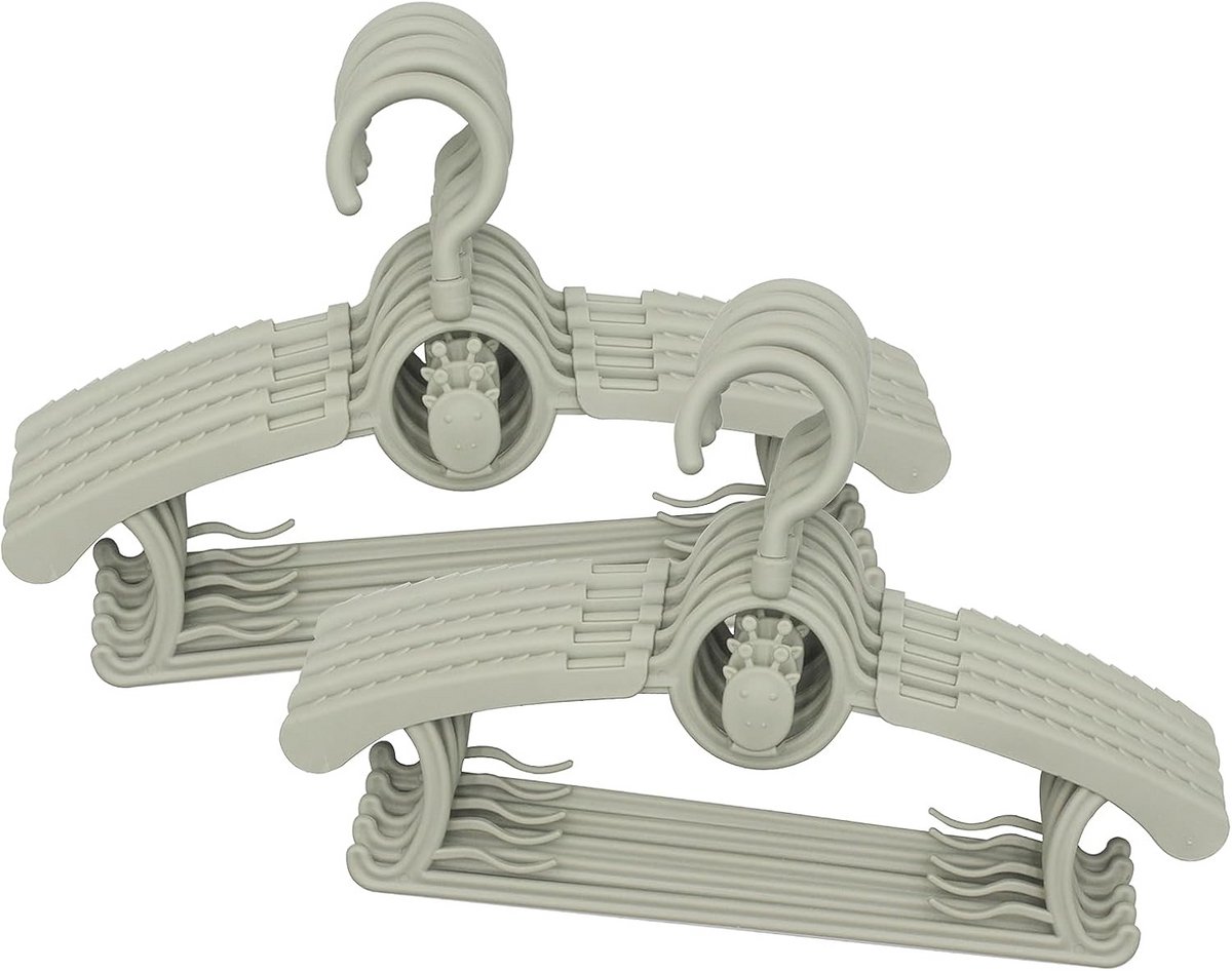 Verstelbare Baby- en Kinder Garderobehangers (30 Stuks) - Draaibaar en Antislip