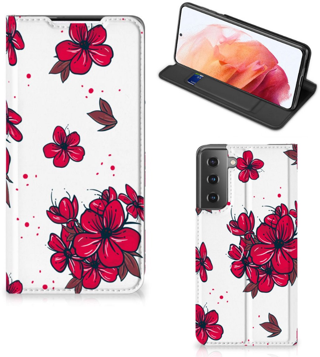 Samsung Galaxy S21 Smart Cover Blossom Red