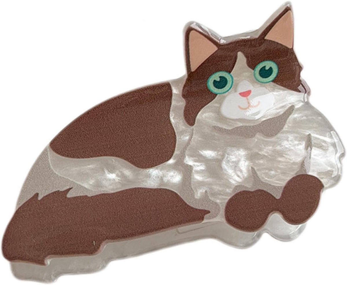 Haarclip met schattig kattenpatroon voor dames en meisjes