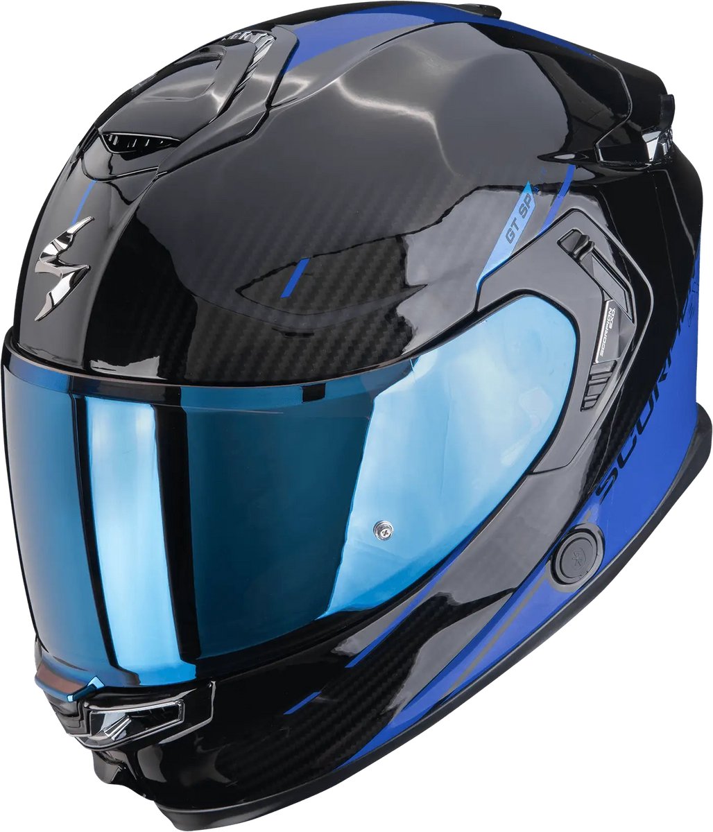 Scorpion EXO-GT SP Air Asphalt Black Blue - Integraalhelm - Maat XS - Motorhelm - ECE 22-06 gekeurd