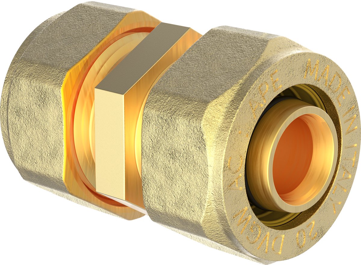 KIRCHHOFF MS fitting, blanco, 26 mm, knelfitting voor meerlagen buis