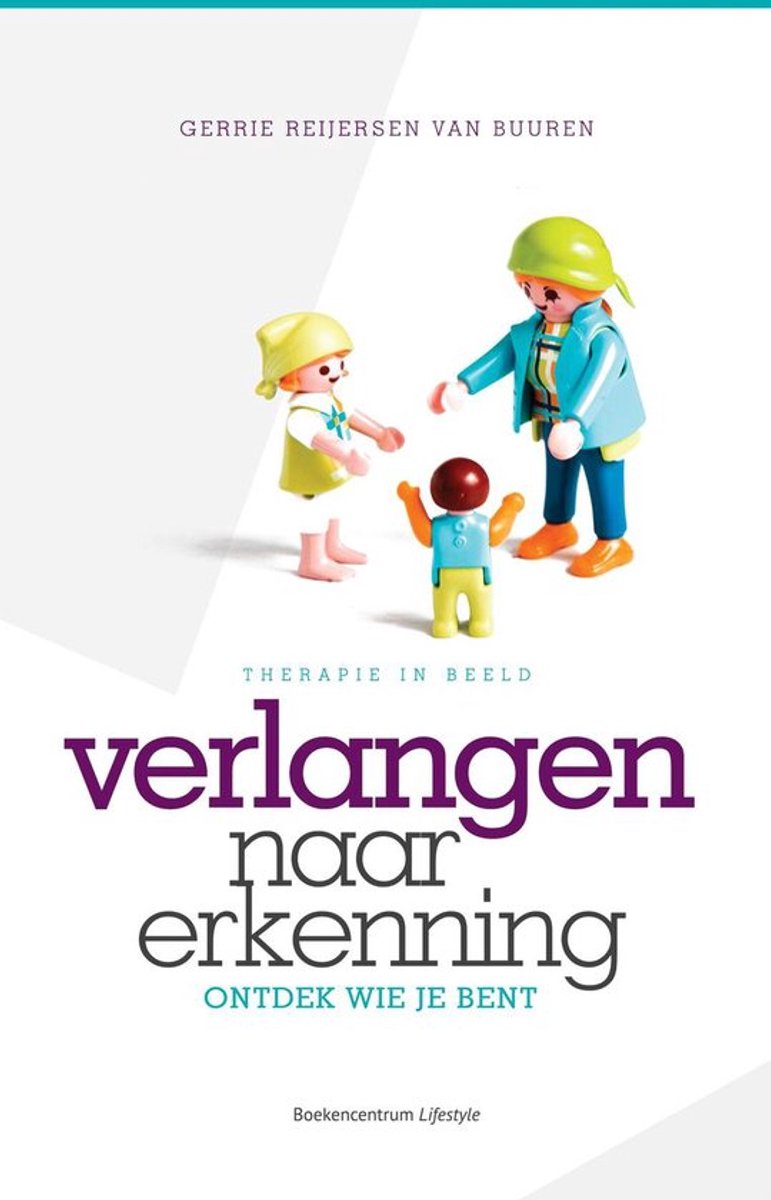 Boek "Verlangen naar erkenning" met Playmobil poppetjes op de kaft.