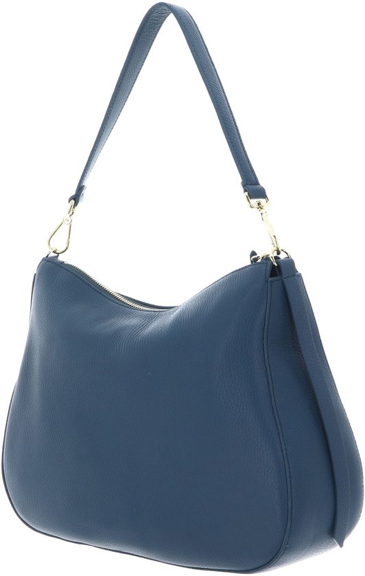 COCCINELLE Cuir sac à épaule bandoulière Nory Handbag Grained Leather Deep Blue bleu