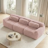 Bananair - 2-zits slaapbank gemaakt in Frankrijk – modulaire slaapbank van schuim met hoge dichtheid en corduroy – innovatief Boneless Couch-design, gecomprimeerd verzonden (taupe