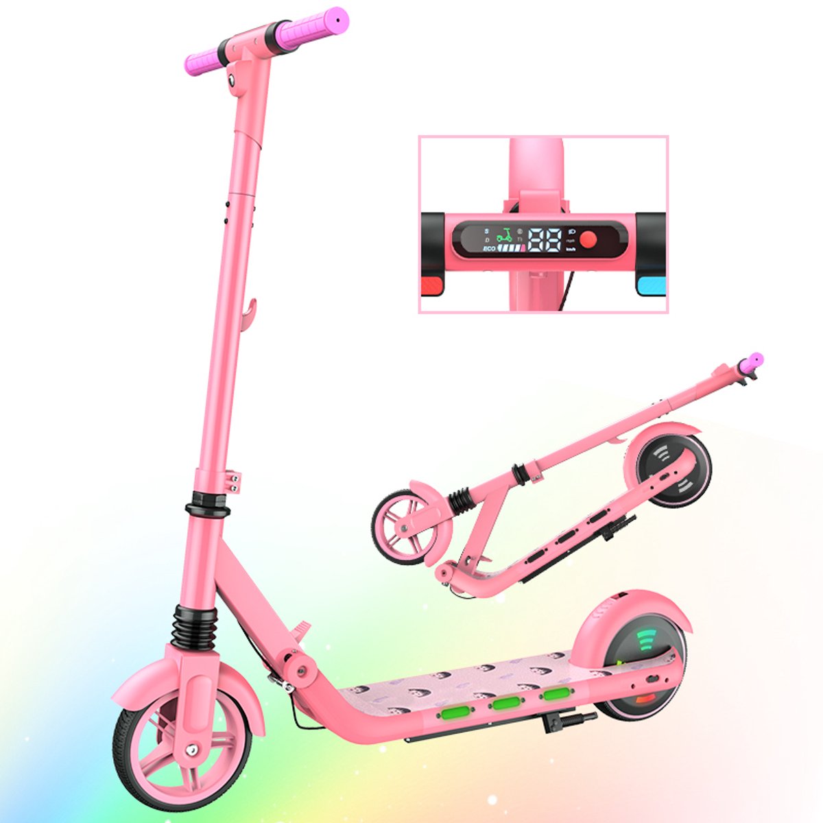 KIDDOWE K2 Elektrische Step Kinderen – Kinderstep Inklapbaar – 14km/u – 6.5″ Wielen – Roze KIDDOWE K2 Elektrische Step Kinderen – Kinderstep Inklapbaar – 14km/u – 6.5″ Wielen – Roze