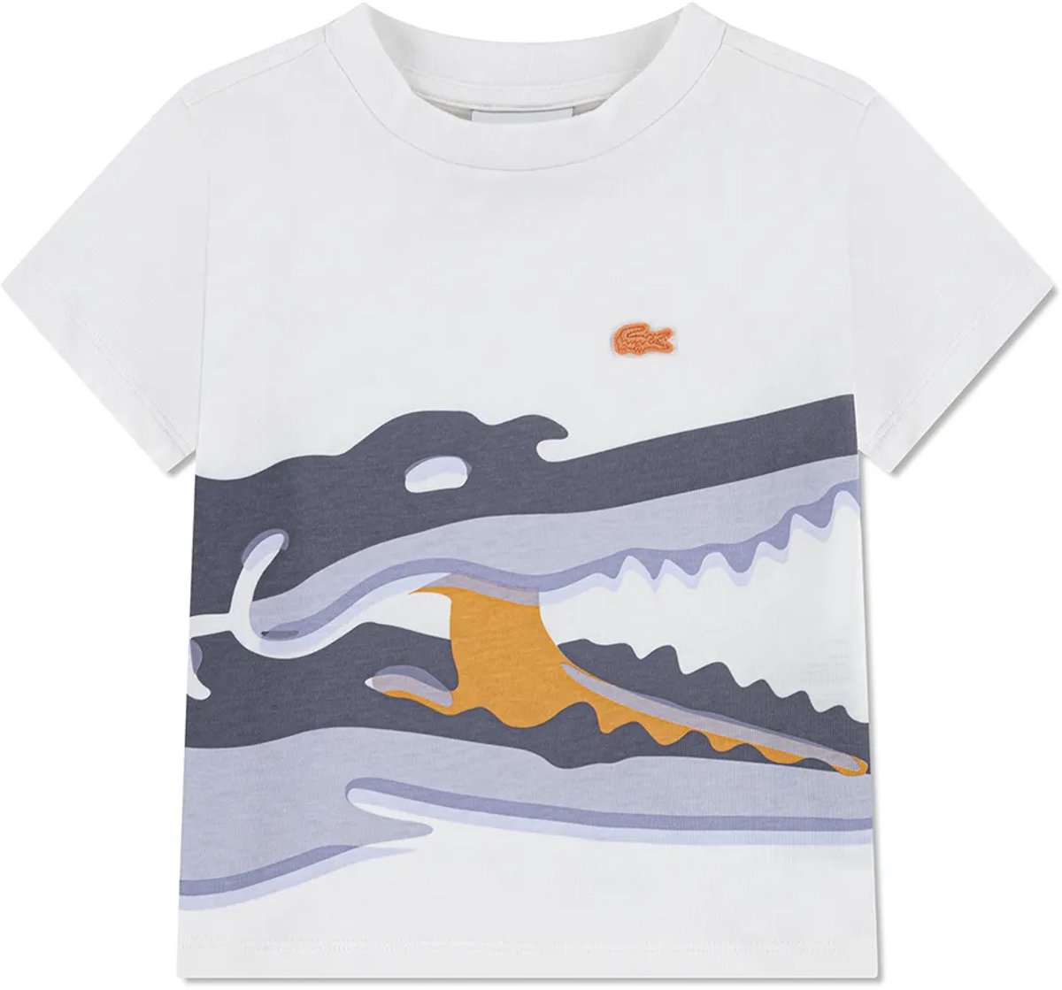 Lacoste Kids 947552 T-shirt Met Korte Mouwen Wit 16 Years Jongens
