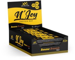 XXL Nutrition N'Joy Protein Bar - Banana Brownie - Eiwitreep - 15 - 15 stuks