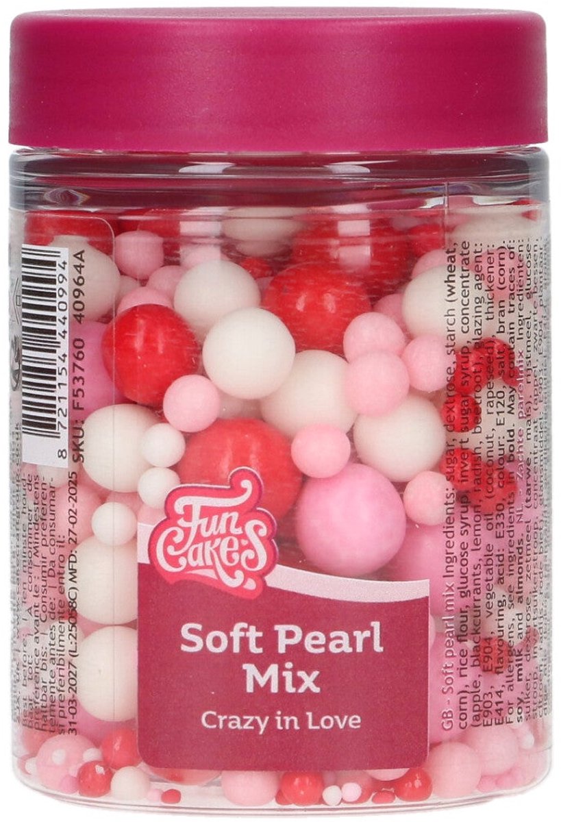 FunCakes Soft Pearls - Mix Crazy in Love - 80g