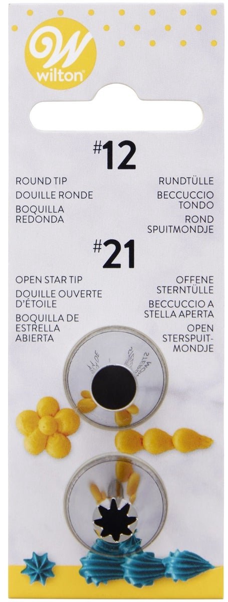 Wilton Spuitmondjes Set - Garneerspuit - #012 #021