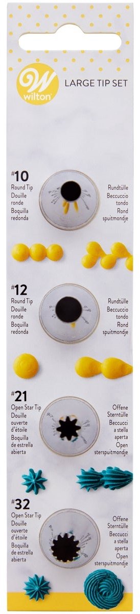 Wilton Spuitmondjes Set - Garneerspuit - #010 #012 #021 #032