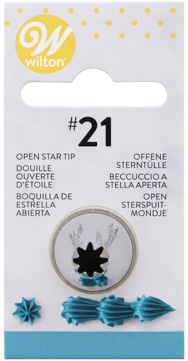 Wilton Spuitmondje - #021 Open Ster - Garneerspuit voor Taartdecoratie