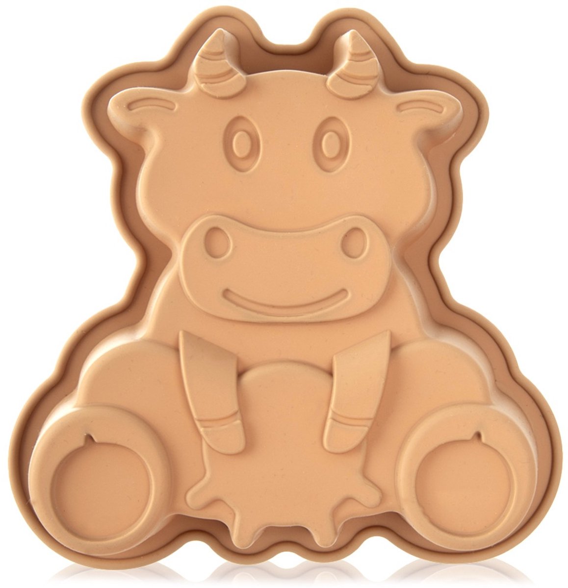 Bakvorm Silicone Koe 20x19x4,5 cm - Springvorm - Vorm voor Bakken - Taartvorm - Bakplaat