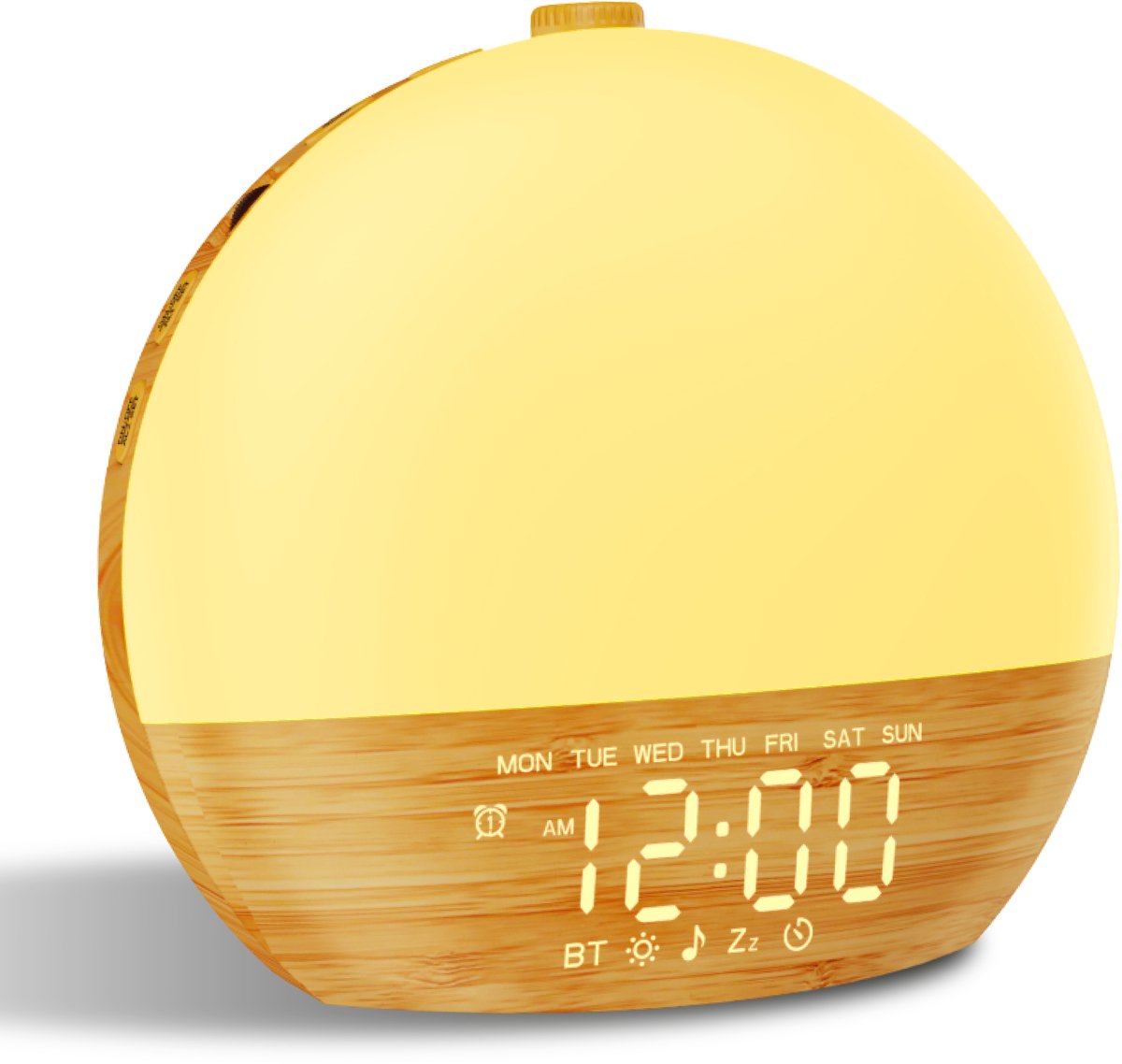 EQ Wake Up Light Wekker – Zonsopgang Simulatie – Bluetooth – 20 Lichtstanden – Nachtlamp & Bedlamp