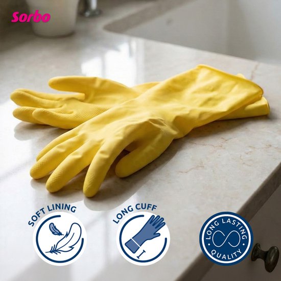 Sorbo Huishoudhandschoenen XL - Extra lang manchet - Antislip grip