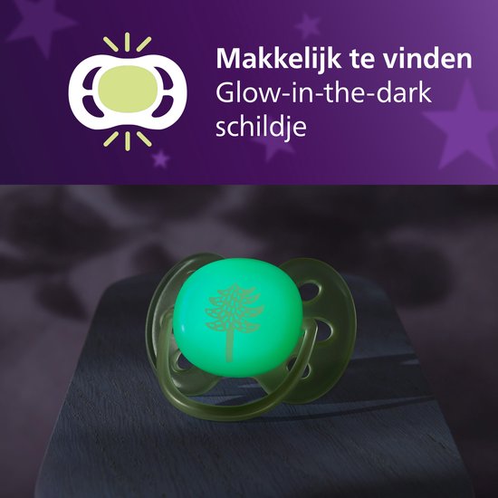 Philips Avent Ultra Soft Nighttime - 18+ maanden - Glow-in-the-dark fopspeen - SCF094/05 van Merkloos — afbeelding 3