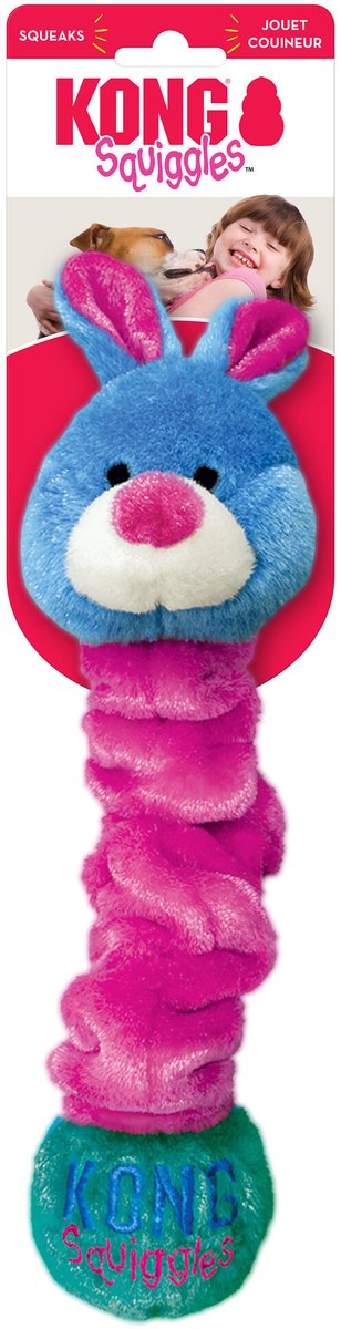 Bol.com Kong Squiggles - Honden Speelgoed - Assorti Kleur - Met Piep - M - 30 cm aanbieding