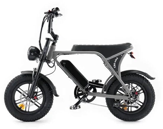 Vilolux Fatbike electrisch - Fatbike C80 Mini - NARDO GREY- voorrek - Legaal - Rijklaar geleverd - 16 inch - Niet opvoerbare fatbikes - 2 Jaar garantie - Hydraulische remmen - Alarm van Vilolux — afbeelding 2