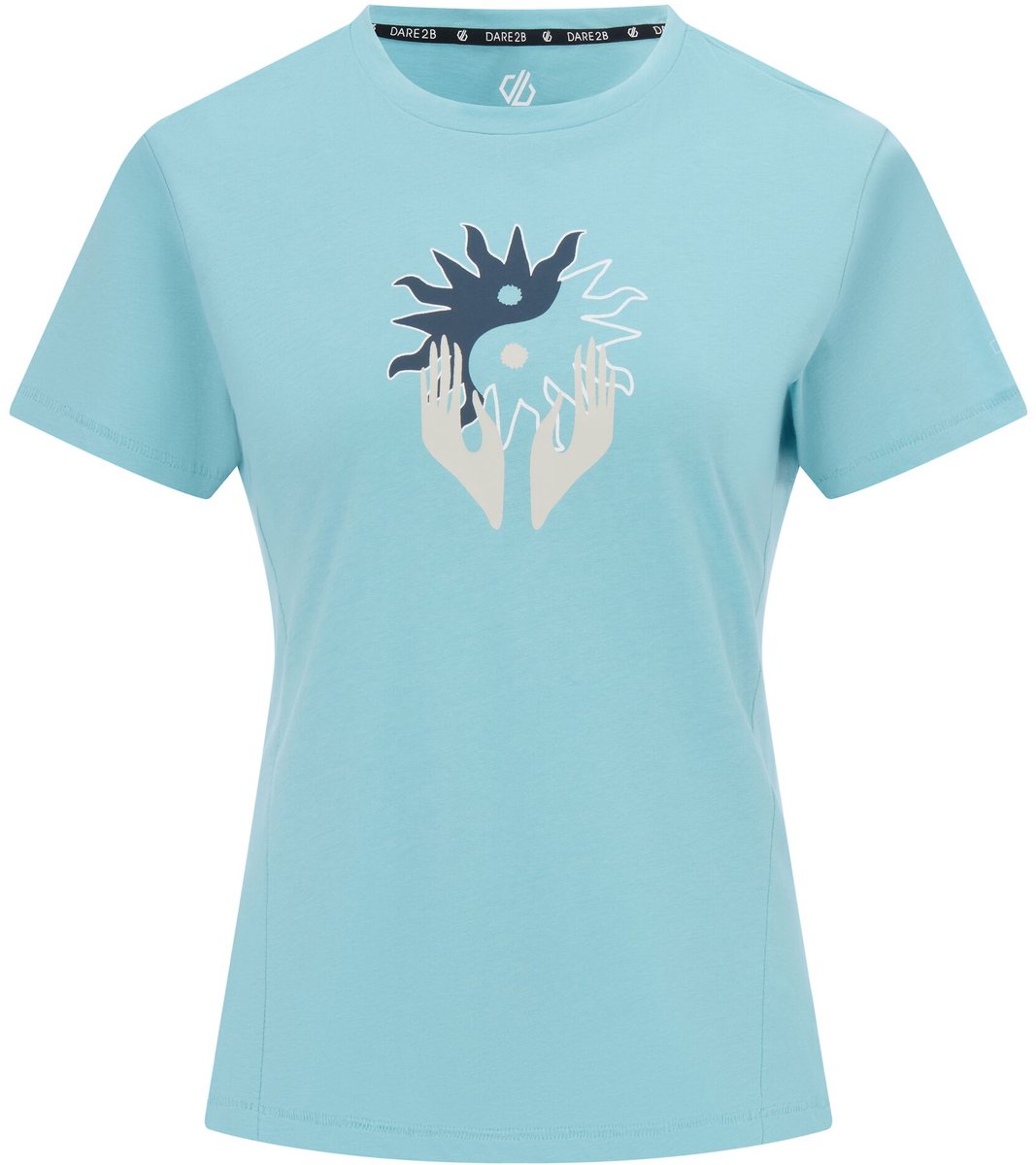 Dare2B Tranquility III T-shirt met korte mouwen en grafische print voor dames Blauw