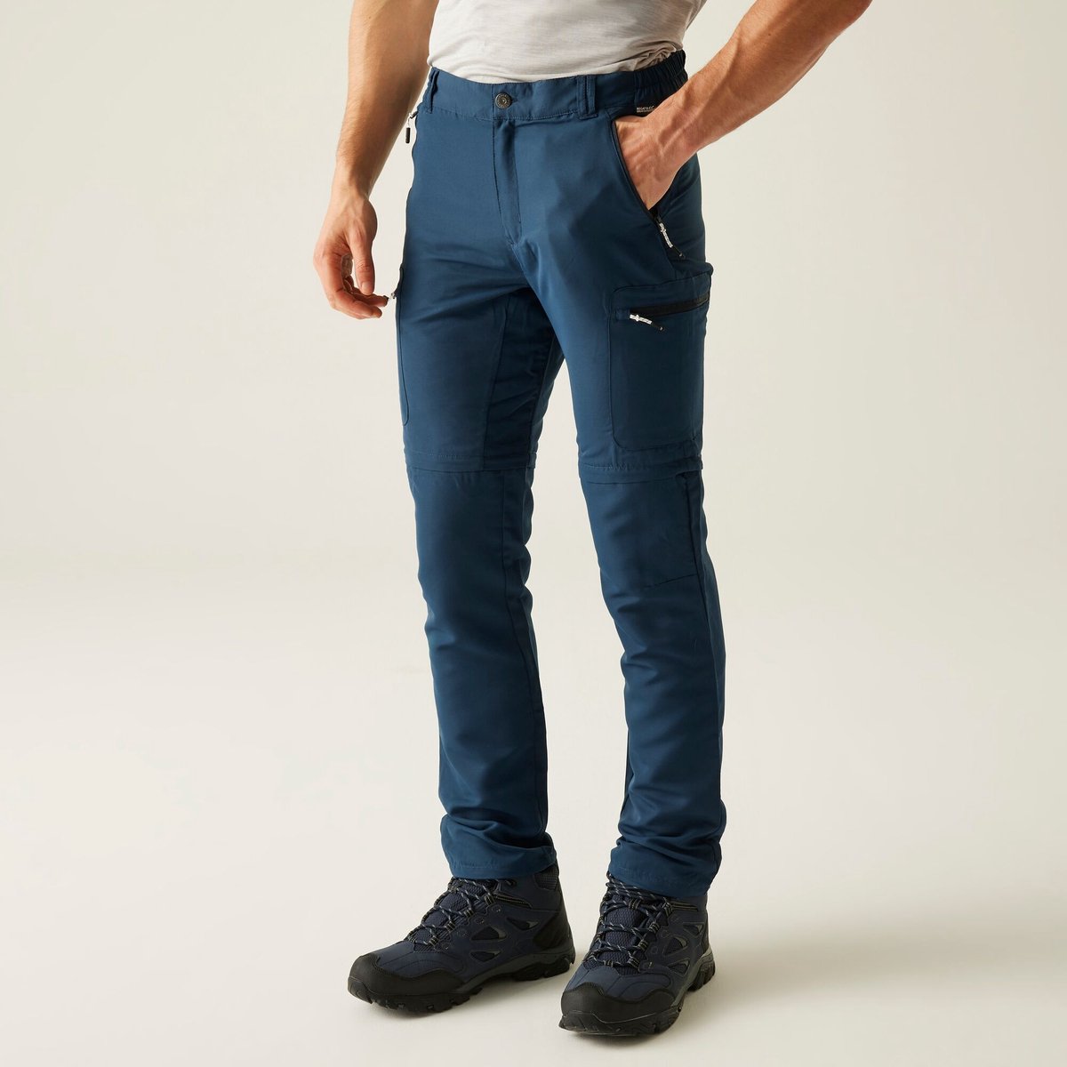 Heren Leesville III Zip Off wandelbroek Blauw