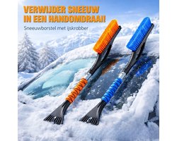 2 in 1 Ijskrabber met Sneeuwborstel-SnowPro™ Ijskrabber met Sneeuwborstel voor Auto – 69 cm – Krasvrij – Extra Sterk – Afneembaar – Winter Auto Accessoire