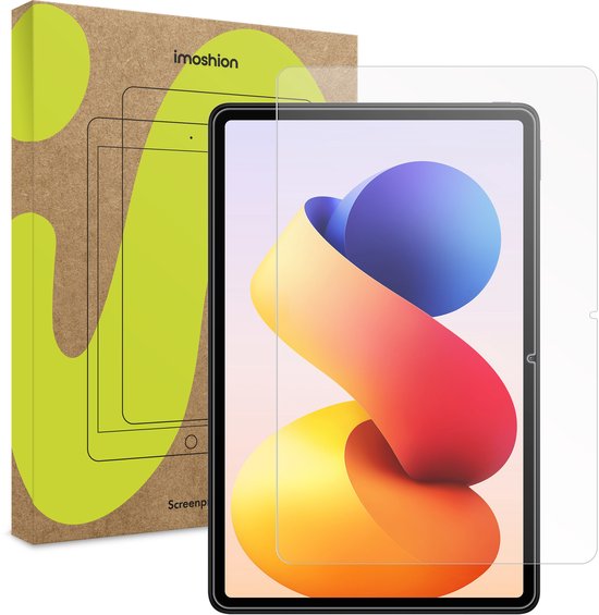 Tablette avec protection d'écran imoshion et emballage.