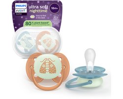 Philips Avent Ultra Soft Nighttime – 18+ maanden - Glow-in-the-dark fopspeen - SCF094/06