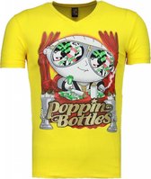 Poppin Stewie - T-shirt - Geel