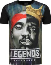 Local Fanatic Christopher Notorious T-shirt - 2PAC Legends - Noir Christopher Notorious T-shirt - 2PAC Legends - T-shirt noir pour homme taille XXL