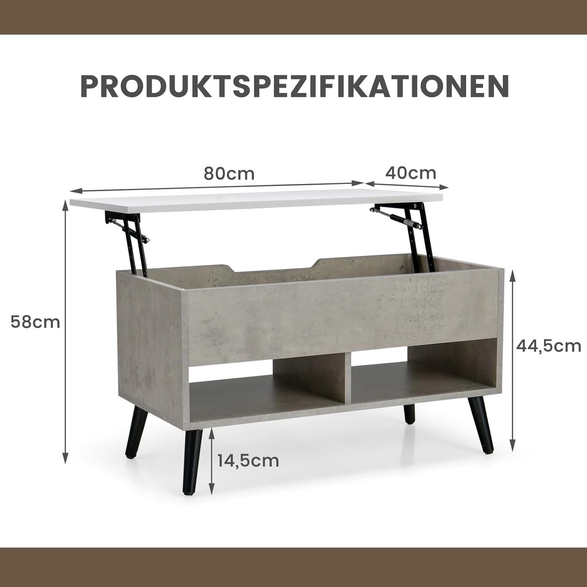 Hangende make-uptafel / kaptafel 110 x 35 x 17 cm – Minimalistisch wandmeubel met push-to-open laden – Beige design kaptafel voor slaapkamer & kleedkamer – Pauwhome