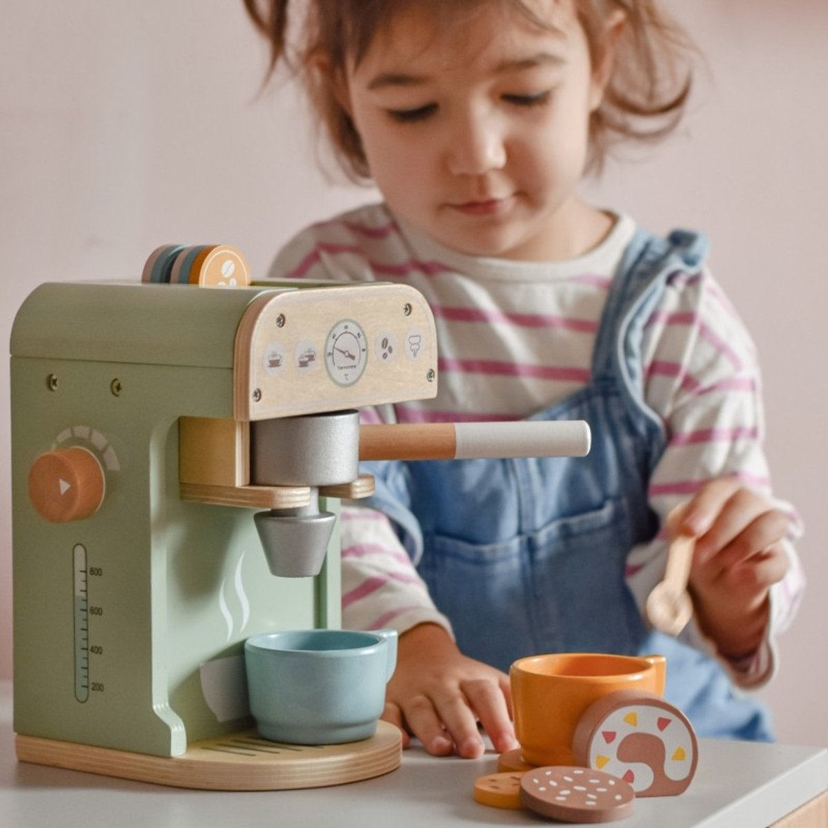 Houten koffiezetapparaat