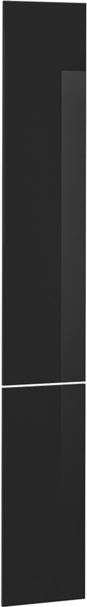 Vicco R-Line Keukenfront – 29.6 x 196 cm meubelfront voor de hoge apothekerskast Zwart hoogglans