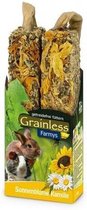 JR Farm knaagdiersnack - Grainless Farmys - zonnebloem/kamille - 140 gram