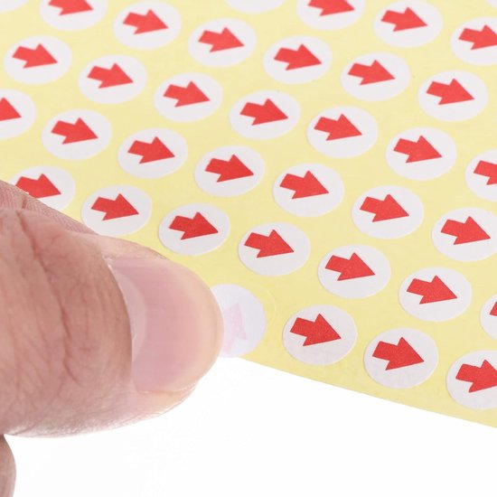 Pijl Sticker Rond Kleine Pijl Stickers - 0.3