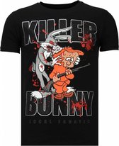 Local Fanatic Killer Bunny - T-shirt strass - Black Killer Bunny - T-shirt strass - T-shirt homme kaki Taille S