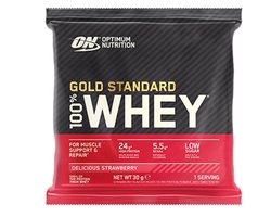 DA Optimum Nutrition Gold Standard 100% Whey Protein Sachet - Delicious Strawberry - Proteine Poeder - Eiwitshake - 31 gram (1 serving)
