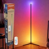 Grundig Lampe d'angle LED Sur Pied - 140x30x30cm - 5W - Musique