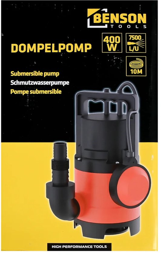 Dompelpomp 400 W 7500 L/U van Powerplus — afbeelding 5