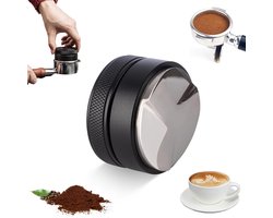 Koffieverdeler - 53mm - Koffie Distributeur - Espresso Verdeler - Coffee Distributor - Koffie Tamper - Espresso Tamper - Koffie Stamper - Koffie Leveler - Quick Mill - Espressomachine - Barista Essentials - Zwart