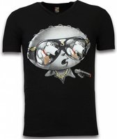 Mascherano Stewie Dog - T-shirt - Zwart - Maten: S