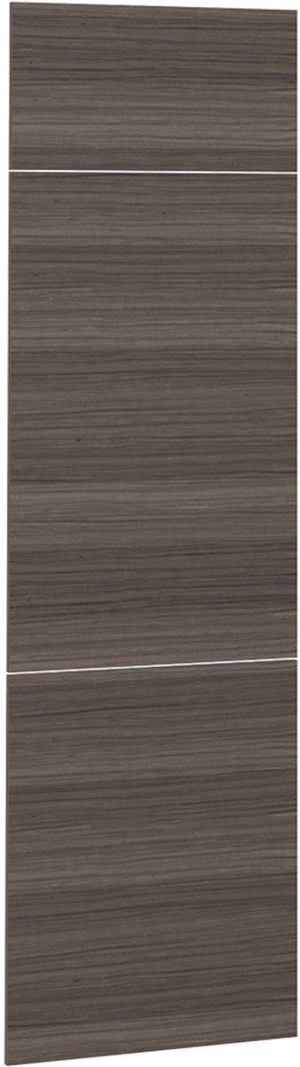 Vicco R-Line Keukenfront – 59.6 x 196 cm meubelfront voor de koelkastombouwkast Edel grijs