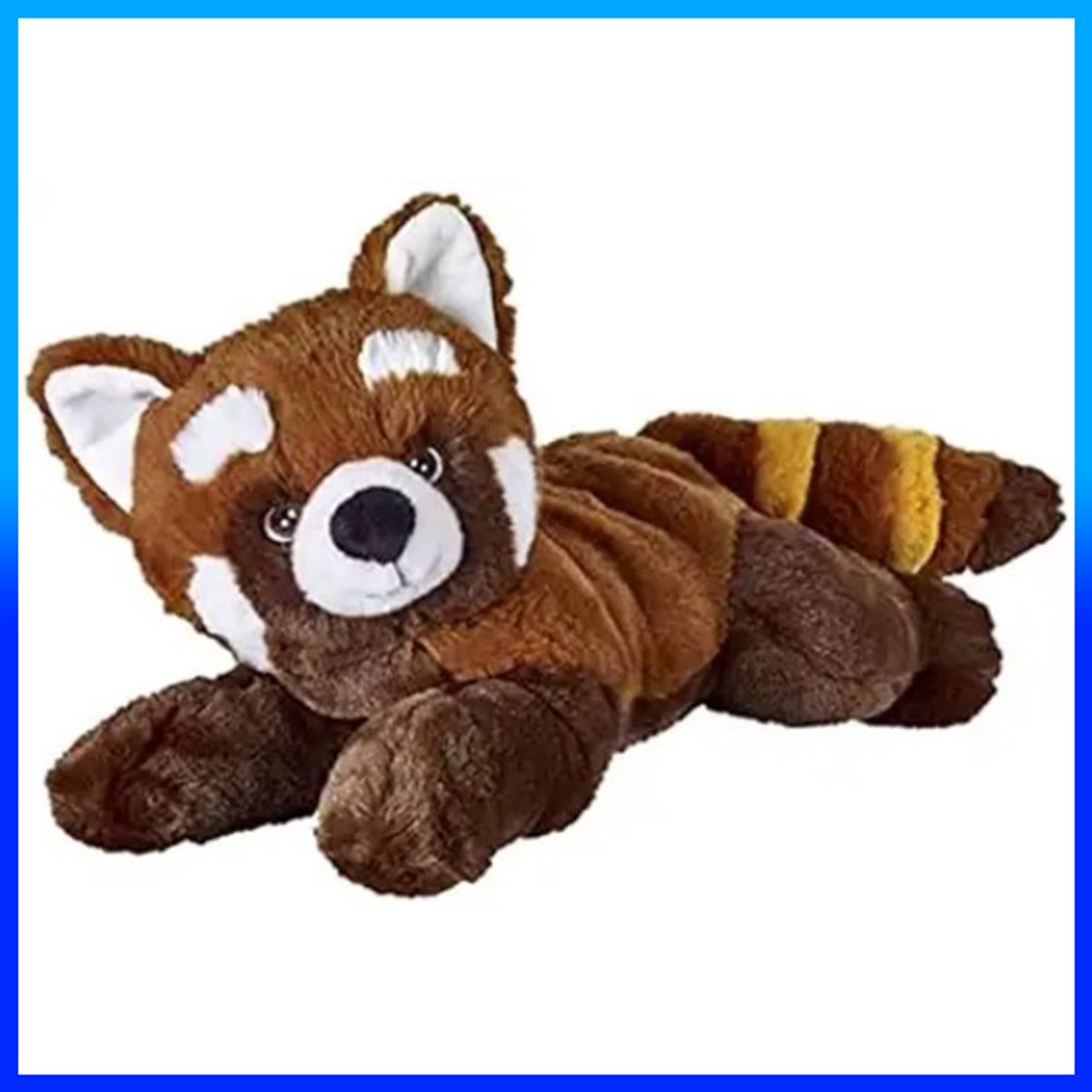 Wasbeer Bruin/Wit Pluche Knuffel 33 cm