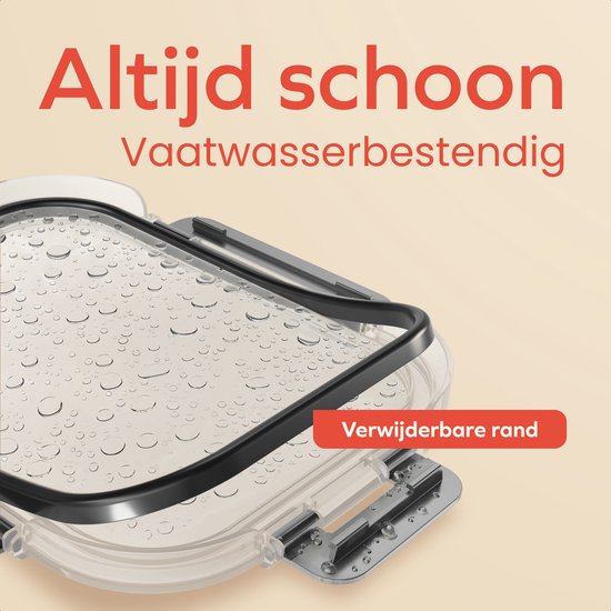 KitchenBrothers Meal Prep Bakjes - Vershoudbakjes Set - Luchtdicht - BPA-vrij - 1L en 370ml - Glas - 10 Stuks