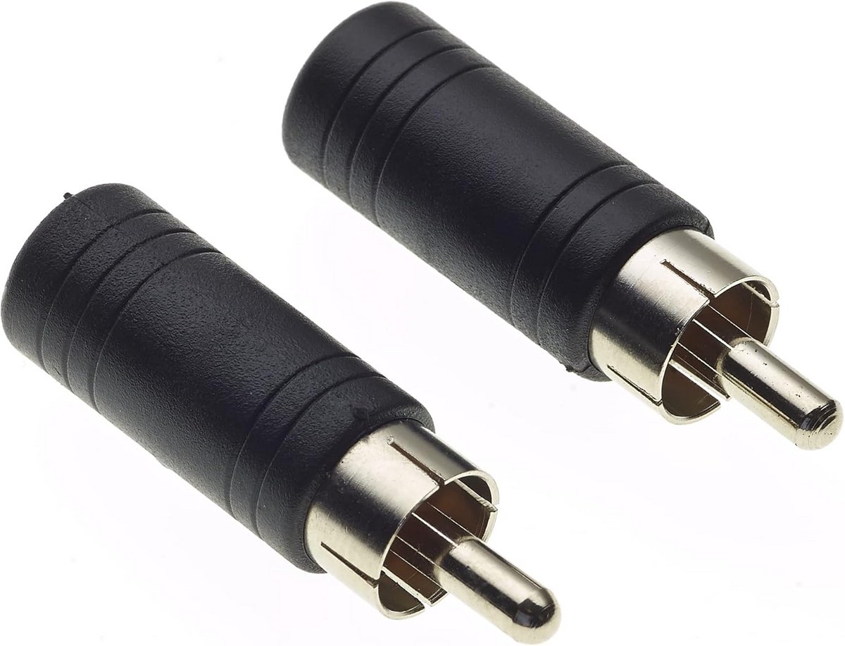 RCA Male naar 3.5mm Stereo Socket Female Adapter Kabel - 2 Stuks